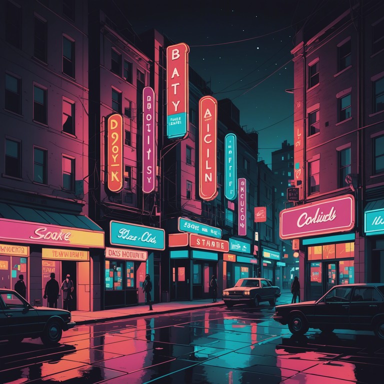 Imagine exploring the heart of the metropolis; the air is alive with the sound of the future. The composition fuses modern synth tones with traditional urban rhythms, creating a unique soundscape that feels both nostalgic and forward thinking