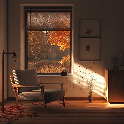 Gentle, nostalgic beats with a hint of vinyl warmth and serene ambient synth backgrounds, ideal for relaxing and sipping coffee on cool autumn nights.