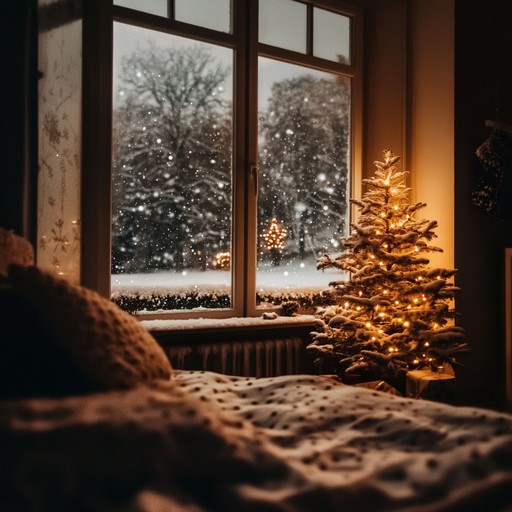 This track is like a musical embrace, invoking the interiors of a warmly lit home during the holiday season, filled with gentle piano tunes that enhance the spirit of togetherness and peace.