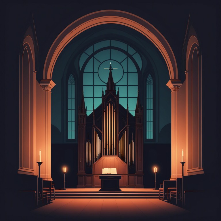 Imagine an instrumental piece played on an old organ in an abandoned chapel, the notes echoing through the cold, empty halls, blending spirituality with an eerie sense of isolation.