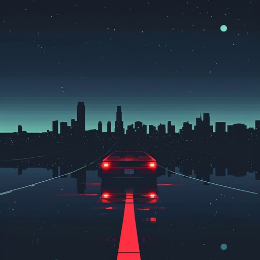 Immerse into the urban landscape through shimmering synth waves and deep basslines, reflecting the pulse of a city alive at night. The music captures the essence of cruising through neon-lit streets with a sense of mystery and allure.