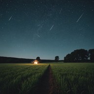 gentle guitar tunes under a vast night sky.