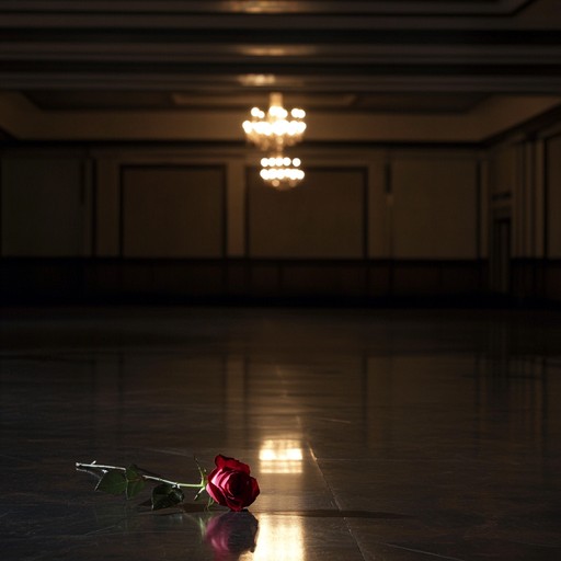 A poignant waltz that tells the story of two lovers who must part ways, capturing their final moments of tender embrace on the dance floor. The music sways gently with the sorrowful strains of the violin, accompanied by subtle piano chords that echo the heartache and longing. As the melody progresses, it paints a picture of a love that once was, now only a distant memory, leaving listeners with a profound sense of nostalgia and melancholy.