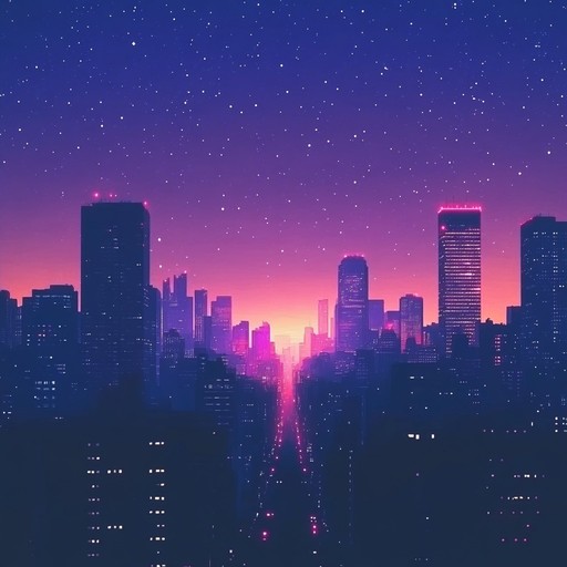 An instrumental synthwave track weaving dreamy melodies over lush synth textures, transporting listeners to a retro futuristic realm of memories