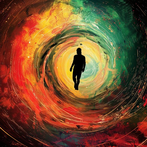 Heavy guitar riffs combined with eerie synths create a hypnotic, descending journey, evoking intense emotions and a mesmerizing experience.