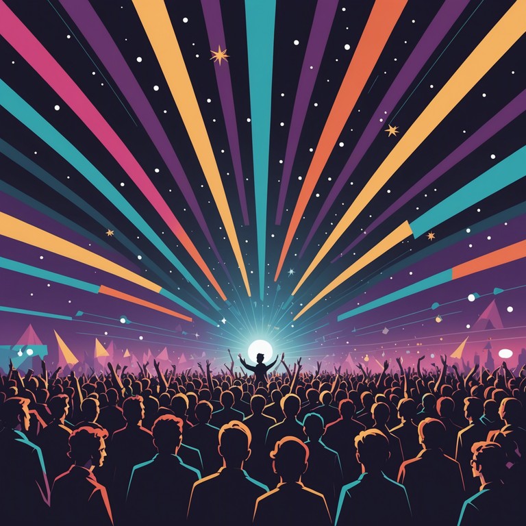 A thrilling blend of bold dance rhythms and raw rock energy, creating a soundscape that pulsates with life. This track merges danceable beats with electric guitar riffs, ideal for energetic and vibrant settings, encapsulating the fusion of dance floor euphoria and rock concert power. A thrilling blend of bold dance rhythms and raw rock energy, creating a soundscape that pulsates with life. This track merges danceable beats with electric guitar riffs, ideal for energetic and vibrant settings, encapsulating the fusion of dance floor euphoria and rock concert power.