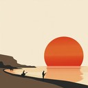 soft rhythms set against gentle caribbean waves at sunset