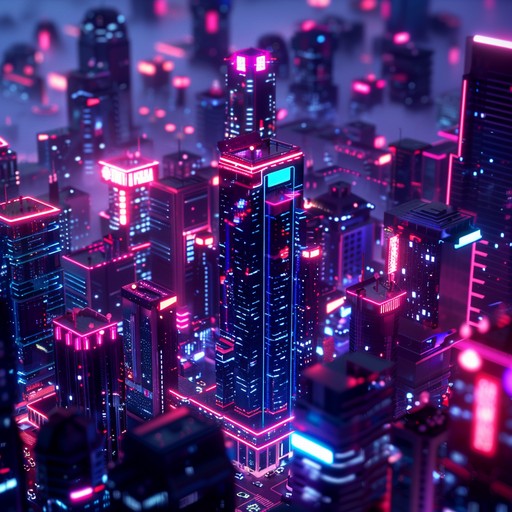 Imagine a sprawling neon lit cityscape at night, where the hum of advertisements and distant conversations blend with cool, soothing synthesizers. This song creates an ambient yet futuristic mood, perfect for unwinding in a high tech urban environment. The melody carries a sense of calm exploration, encouraging a contemplative stroll through an imagined metropolis of the future.