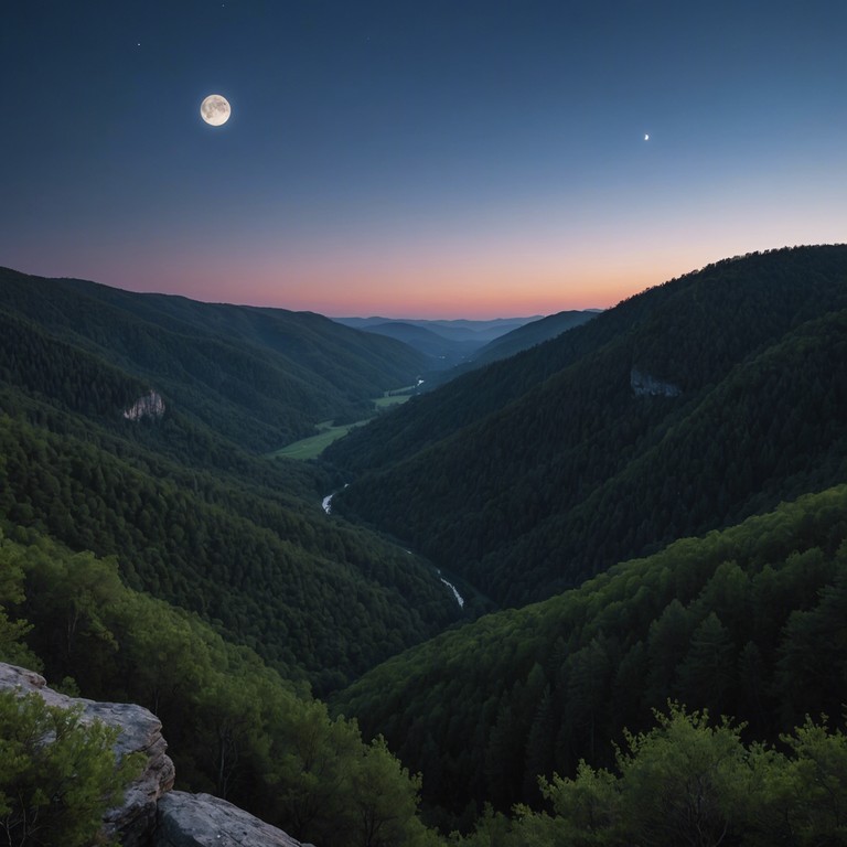 An evocative musical journey through time, where the sounds of a dulcimer intertwine with the whispers of the appalachian winds, creating a reflective atmosphere that transports listeners to a forgotten era of storytelling and natural beauty.