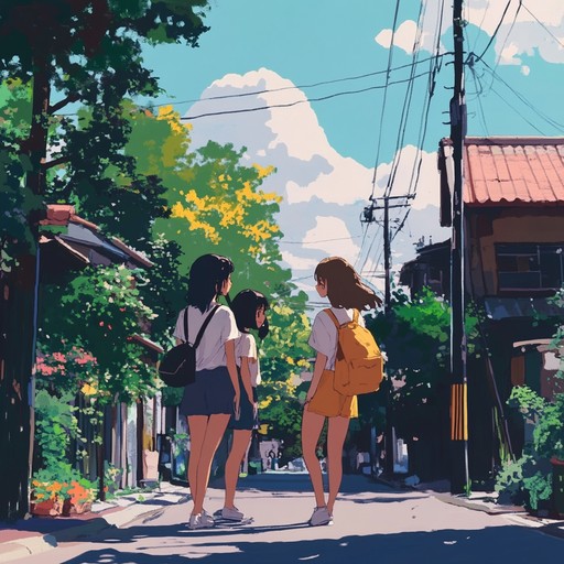 Capturing the joyful essence of anime summer, this piece features playful melodies and energetic rhythms to infuse scenes with happiness