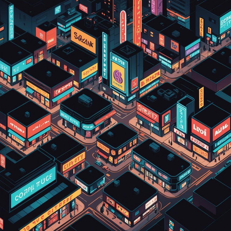 Imagine a journey through a cityscape that resonates with history but pulses with new energy. 'neon memories glide' uses layered synths to create a soundtrack for the city that never sleeps, reflecting both its timeless allure and contemporary pulse.