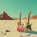 desert showdown with electric guitar and retro synths