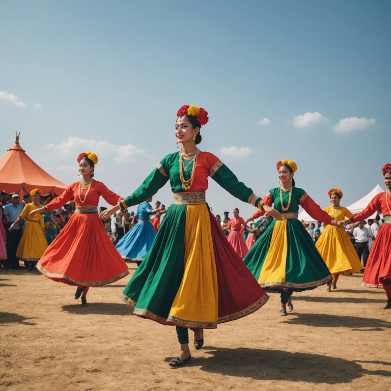 This uplifting composition blends pulsating bhangra rhythms with elements of inspiring and motivational music, designed to boost morale and energize listeners. Through the resonant beats of the dhol, it cultivates a sense of renewal and determination.