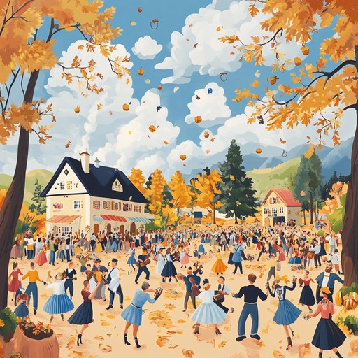 Immerse yourself in the joyful and festive atmosphere of oktoberfest, where traditional bavarian music plays to the backdrop of laughter and clinking beer mugs.