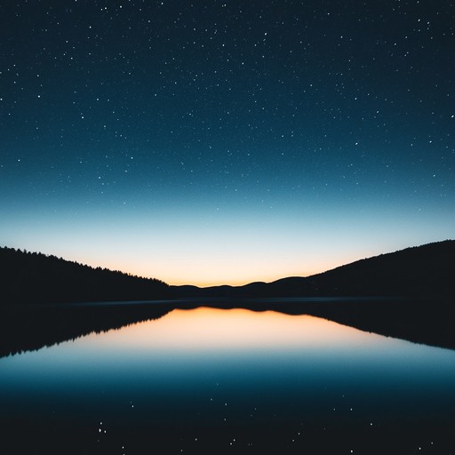 An orchestral composition inspired by calm nocturnal scenes, blending soft strings and gentle woodwinds to create a soothing, serene atmosphere reminiscent of a tranquil night under the stars.