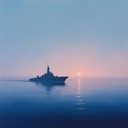 an instrumental reflecting peaceful russian naval life at sea