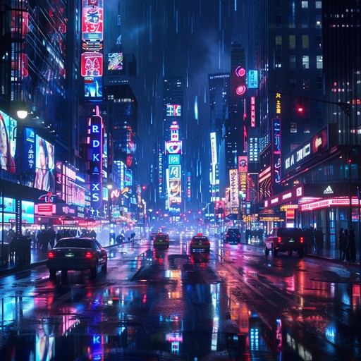 Immerse in an energetic funky synthpop track, blending nostalgic retro synths with modern urban beats. The composition features uplifting melodies, infectious rhythms, and a vibrant atmosphere, capturing the essence of a bustling nightlife scene. Ideal for dance floors, city adventures, or feel good moments.