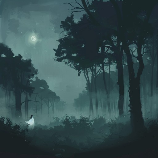 A spine tingling, atmospheric jingle that evokes the eerie essence of a ghostly presence in a dark forest. The delicate plinking sounds of the celesta intermingle with haunting echoes and whispers, creating an unsettling yet mesmerizing musical piece that lingers in the mind. Ideal as a background score for haunted houses or supernatural tales.