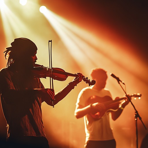 A dynamic instrumental combining reggae's grooving basslines with lively celtic fiddle, creating an uplifting fusion that energizes and delights.