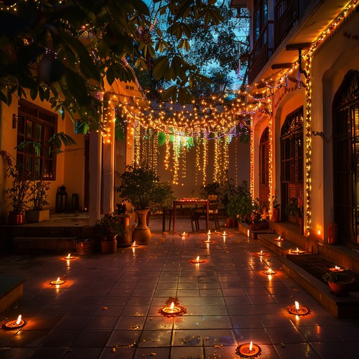 This piece embraces the festive atmosphere of diwali using classical hindustani elements, driving rhythms, and euphoric melodies to evoke the vibrancy and togetherness of this auspicious celebration. This piece embraces the festive atmosphere of diwali using classical hindustani elements, driving rhythms, and euphoric melodies to evoke the vibrancy and togetherness of this auspicious celebration.