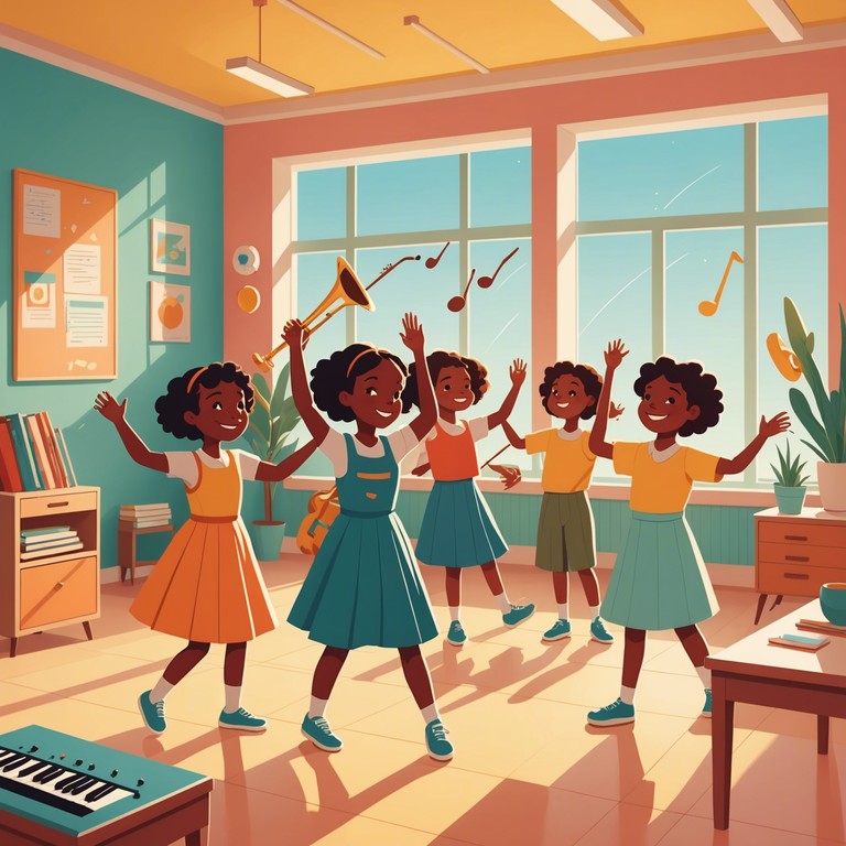 A lively and joyful song designed specifically for young children, featuring uplifting melodies that inspire happiness and energetic activities in the morning. This piece includes playful rhythms and easy to listen melodies that are perfect for preschoolers and kindergarteners to enjoy during morning routines or class activities.