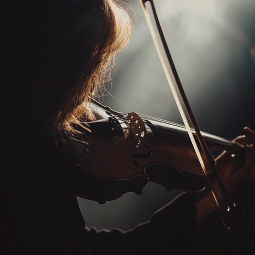 An instrumental piece that embodies the tension and underlying anxiety of a broadway show, using dramatic violin strokes to amplify the suspense and push the narrative forward with heightened emotion.