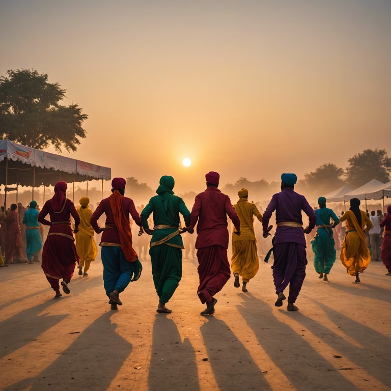 This track embodies a vibrant fusion of classic bhangra with edgy electronic elements, creating a rebellious dance anthem that challenges and energizes. An exuberant celebration of defiance and cultural pride shines through the explosive rhythmic patterns that invite listeners to both reflect and rejoice.