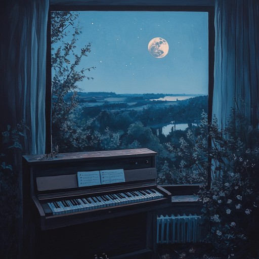 An ambient instrumental track with soft electric piano creating a warm and intimate ambiance, inviting listeners to unwind and dream during quiet midnight hours.