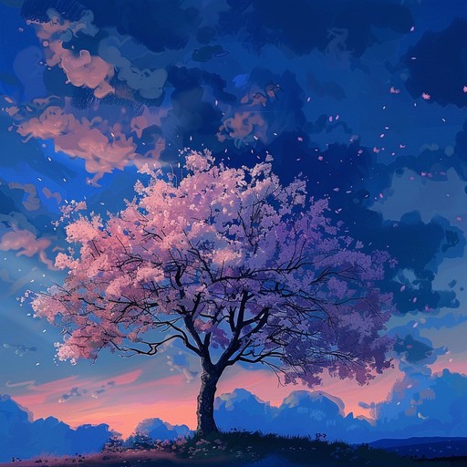 This track is a soothing k pop instrumental featuring gentle, tranquil melodies that evoke the serene beauty of a cherry blossom evening. Light synthesizers and soft piano interweave with subtle, rhythmic beats, creating a relaxing and heartwarming soundscape perfect for unwinding. Each note carefully crafted to bring a peaceful and idyllic atmosphere, the song gently transports you to a tranquil, nature filled evening in spring