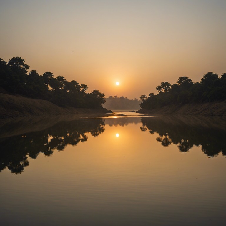 This track combines the vibrant and optimistic energy of morning with traditional sounds of hindustani classical music. Featuring a sitar as the primary instrument, the composition reflects the fresh and hopeful vibes of dawn, interwoven with intricate raga patterns that evoke a sense of calm and positivity. Sitar riffs soar over light tabla rhythms, creating a soundscape that's both uplifting and deeply rooted in cultural tradition.