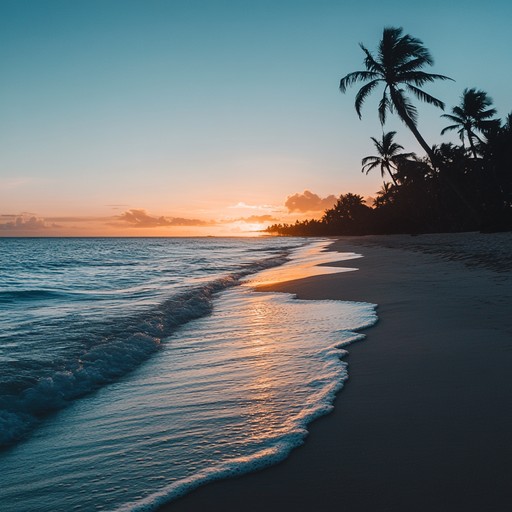 An instrumental piece that combines soft, calming melodies with gentle tropical rhythms, creating a serene atmosphere perfect for reflection and relaxation on a tranquil island.