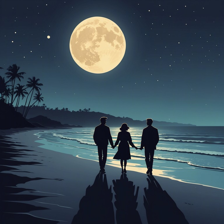 Imagine a couple strolling through a quiet beachside under a blanket of stars, the gentle waves whispering promises of eternal companionship. The scene is serene, yet filled with a sense of deep connection and romance.