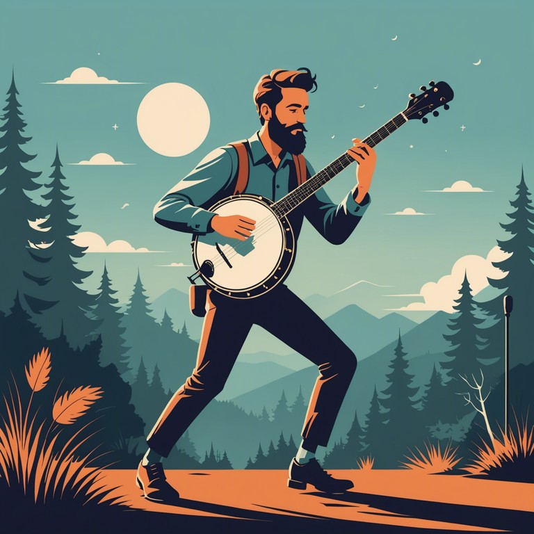 This track bursts with jubilant, festive energy, ideal for occasions demanding a lively and vibrant soundtrack. Featuring rapid banjo sounds and a frisky rhythm, it aims to uplift spirits and inspire foot tapping glee.