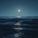 soothing synth pads with ocean waves, evokes deep contemplation