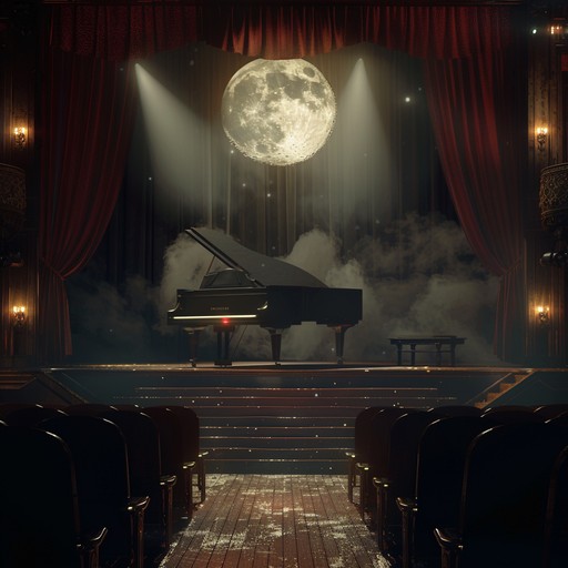 In an enchanting night performance, the smooth instrumental harmony guides an evocative and captivating theatrical experience. The gentle piano melodies enhance the emotions and drama, creating an unforgettable night under the moonlight where every note tells a story.