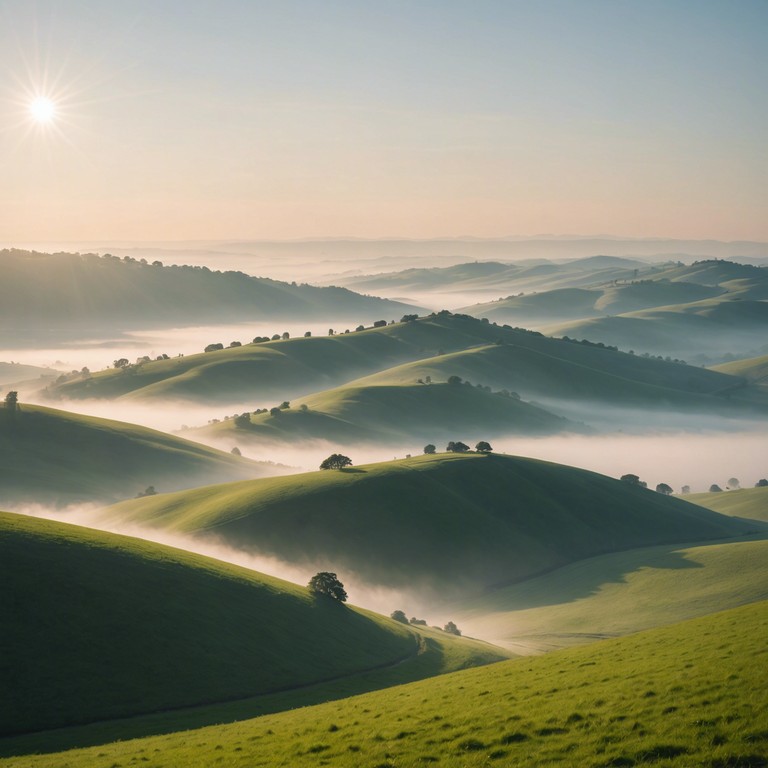 Allow yourself to be transported to a place where the boundaries between the physical and the ethereal blur. This instrumental track features a flowing banjo melody that perfectly encapsulates the quietude and vastness of the appalachian highlands enveloped in morning mist. A gentle breeze of notes clusters around the towering, dew kissed grass, creating a symphony of natural tranquility.