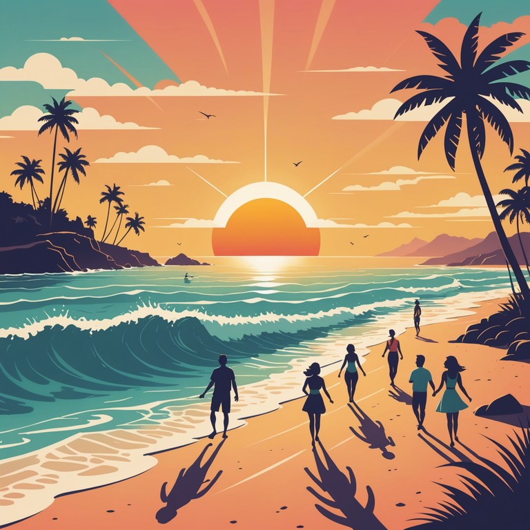 This instrumental reggaeton track features lively rhythms reminiscent of a bustling beach scene, perfect for summer parties and dances. The use of traditional latin percussion creates a vibrant atmosphere that feels both festive and irresistibly danceable. Layered electronic elements add a modern twist, making it ideal for both traditional and contemporary listeners.