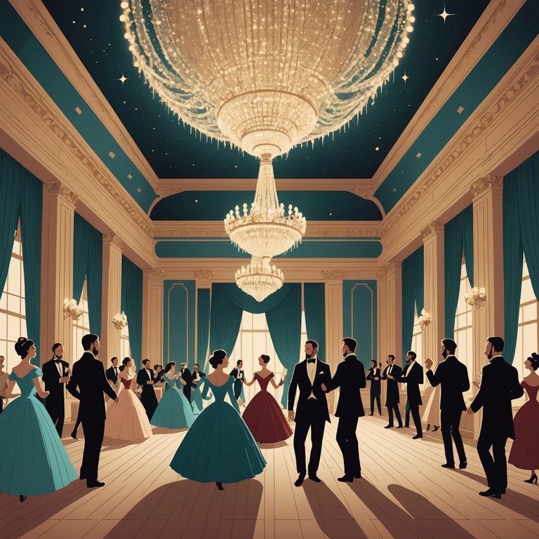 This piece transports listeners to a 19th century viennese ballroom, where elegant, swirling dancers move under glittering chandeliers to a nostalgic, sweeping waltz evoking a yearning for times gone by. The song captures the blend of joyful reminiscence and subtle melancholy that is characteristic of true nostalgia.