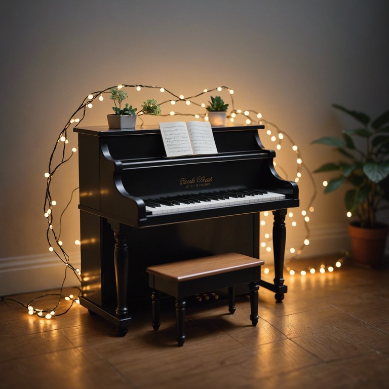 This composition offers a perfect blend of soft toy piano melodies, creating a magical atmosphere reminiscent of childhood playrooms and storybook scenes. It's designed to help unwind and destress, evoking a sense of peace and contentment.