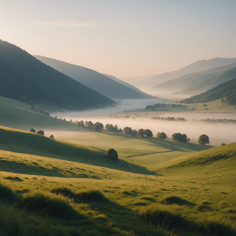 Inspired by the tranquil beauty of a lush valley at dawn, this track features a gentle, flowing melody that symbolizes the journey of a river cutting through a sunlit valley. The composition uses minimalist instrumentation to maintain a sense of peace and introspection.