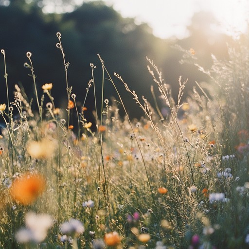 A gentle instrumental composition that captures the tranquil essence of a blooming meadow at dawn, combining soft strings and delicate melodies to soothe the soul.