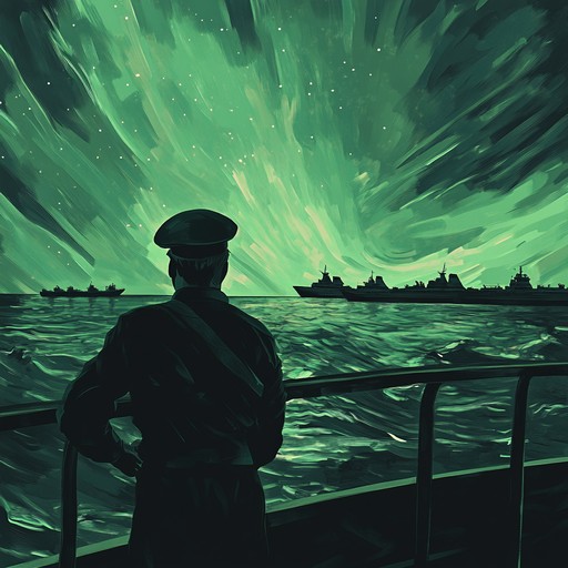 An inspiring musical piece blending rich russian themes with powerful melodies, showcasing the valor and dedication of russia's naval forces through soaring instrumentation.