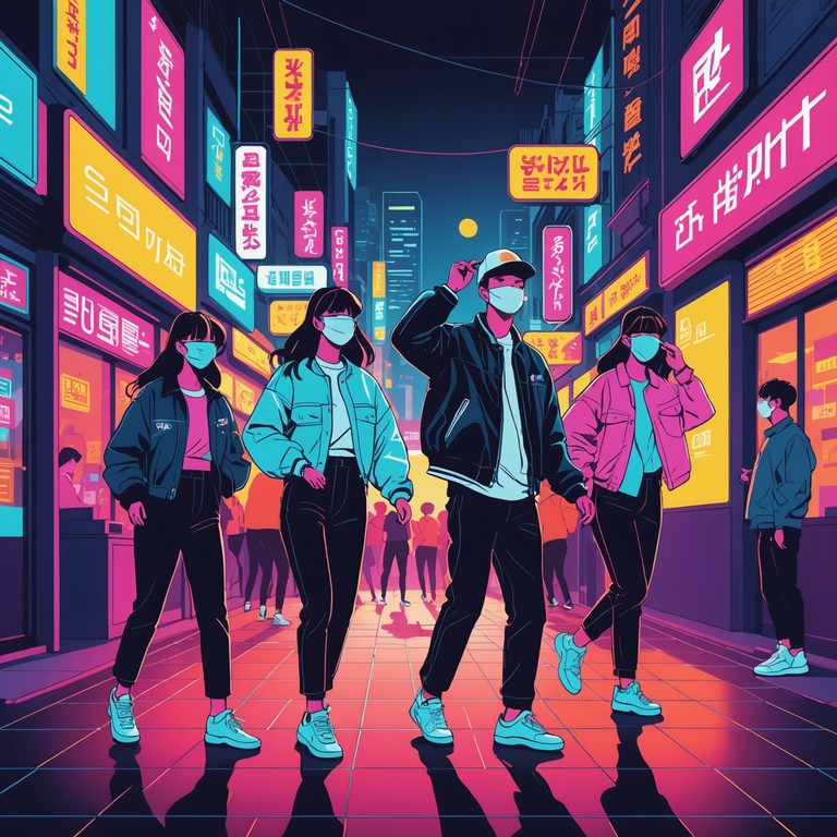 This alternative description emphasizes the song's suitability for lively dance environments, capturing the essence of a night out in seoul with high energy beats and infectious rhythms