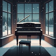 reflective holiday piano melodies