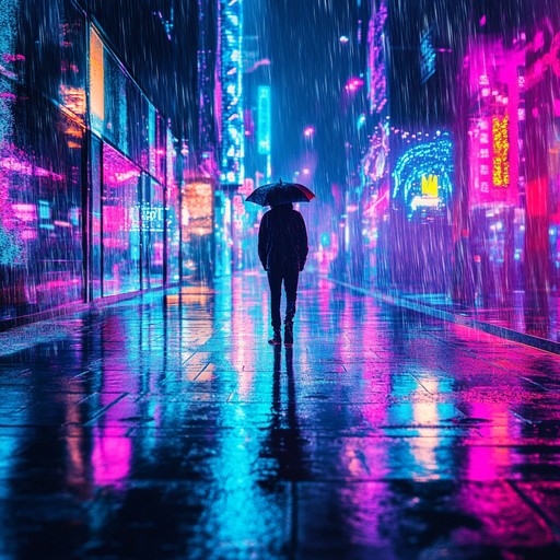 An immersive instrumental piece that delves into the introspective mind of a lone wanderer navigating the neon soaked streets of a sprawling cyberpunk metropolis. Synthesizers blend with atmospheric sounds to create a futuristic yet reflective mood, evoking feelings of solitude and contemplation amidst technological marvels.