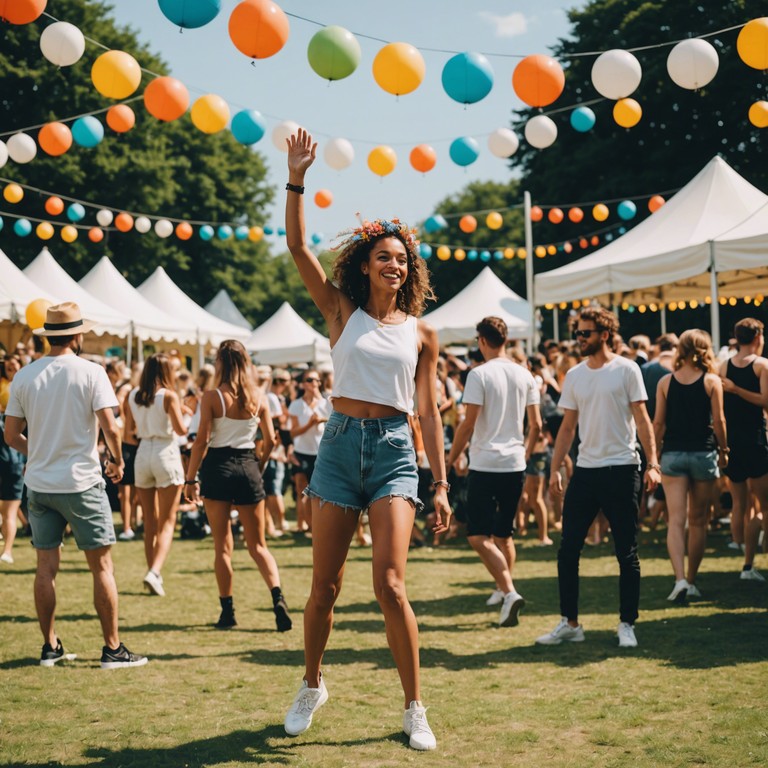 Immerse yourself in a sonic experience designed to elevate your spirits and transport you to a bustling summer festival where joy is in ample supply, and dance moves are free flowing.