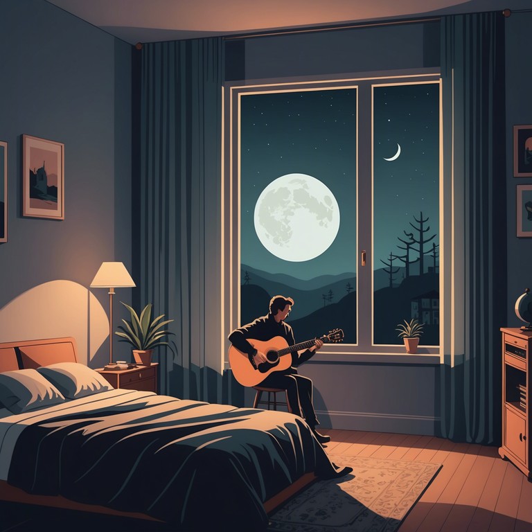 A gentle composition that evokes the warmth and comfort of being wrapped in a blanket by a window with soft moonlight casting shadows. The music swirls with whispers of dreams and deep tranquil peace, making it perfect for reflection or gentle meditation.