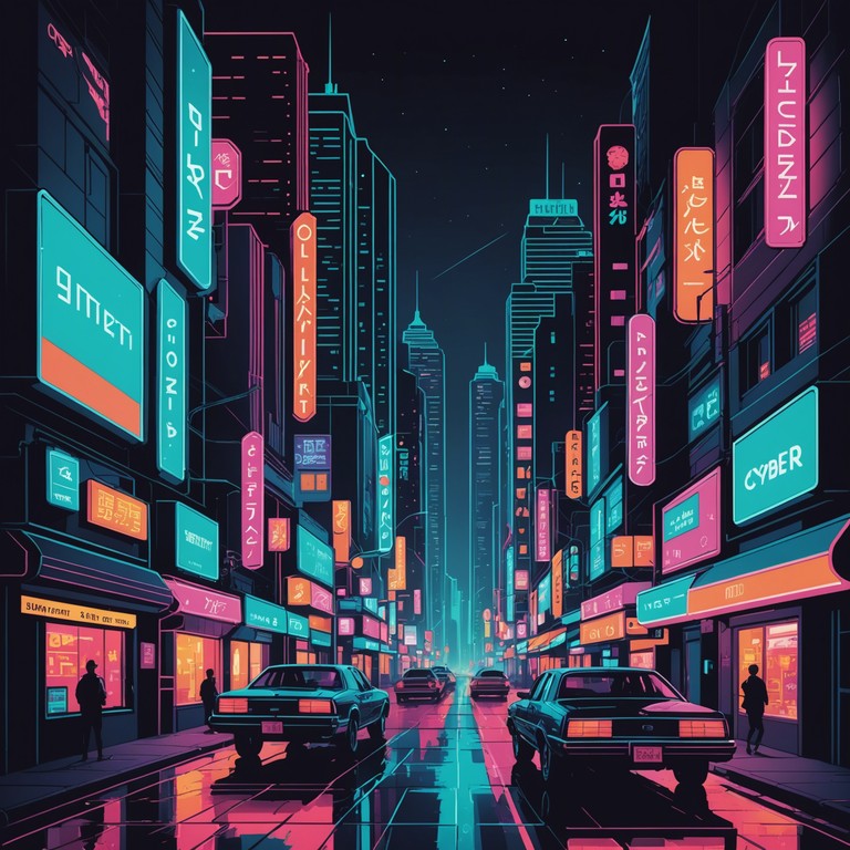 Imagine cruising down the virtual highway under neon skies, where the synth beats meet the pulse of adventure in every note, offering a musical escapade that's both thrilling and deeply evocative of a gloriously bygone era.