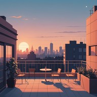 thoughtful rhythms blend with cityscape vibes