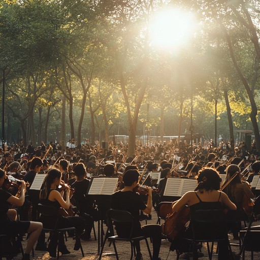 Strings and brass in harmony to uplift and spread joy, ideal for celebrating sunny days with dynamic crescendos and playful melodies